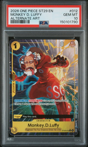 2026 One Piece Card Game Starter Deck 29 -Egghead- Monkey.D.Luffy Alt Art C #ST29012 PSA 10