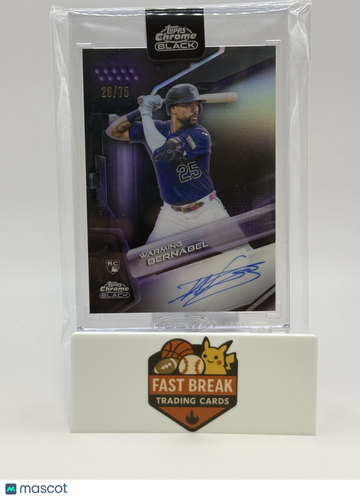 2026 Topps Chrome Black Warming Bernabel #CBA-WBE Purple /75 RC