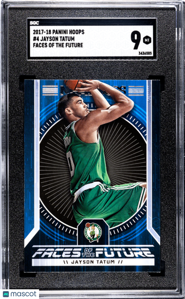 2017 Panini Hoops Jayson Tatum #4 Faces Of The Future SGC 9