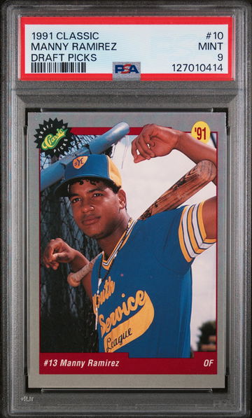 1991 Classic Draft Picks Manny Ramirez #10 PSA 9