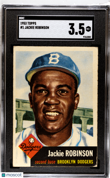 1953 Topps Jackie Robinson #1 SGC 3.5