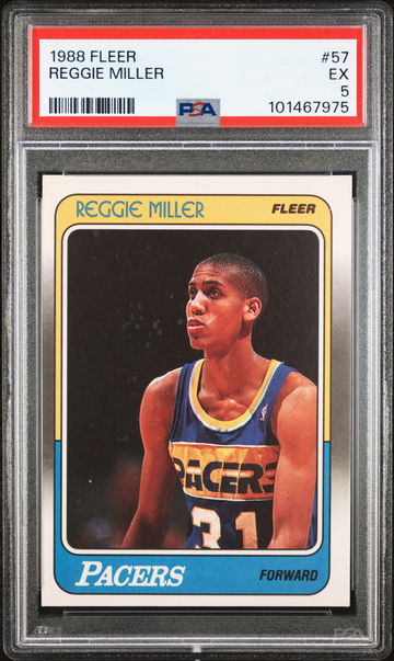 1988 Fleer Reggie Miller #57 PSA 5