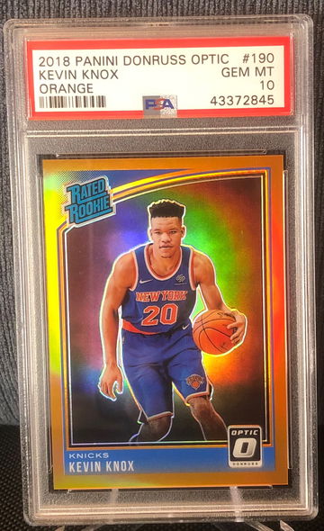 Kevin Knox 2018 Donruss Optic Orange /199 PSA 10💎HAWKS