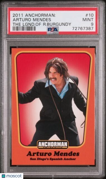 2011 Anchorman The Legend of Ron Burgundy Ben Stiller Short Print #10 PSA 9