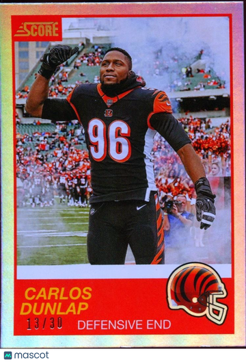 Carlos Dunlap 2019 Score Base Set Cincinnati Bengals