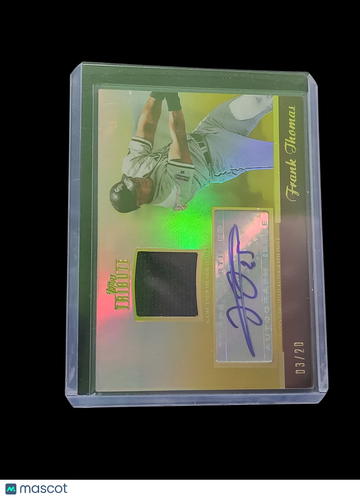 2011 Topps Tribute Frank Thomas #TAR-FT /20 Autograph Relic Game-Used Memorabilia