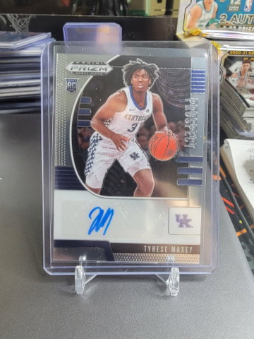 Prizm draft picks tyrese maxey rookie auto