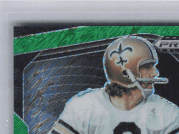 2025 Panini Prizm Black Archie Manning #97 Prizms Green Shimmer FOTL /7 FOTL SN