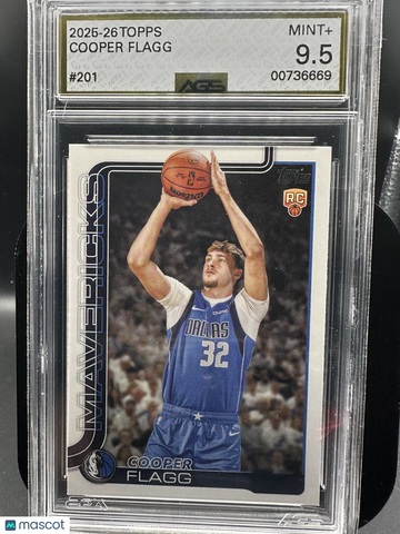 2025 Topps Cooper Flagg #201 RC AGS 9.5
