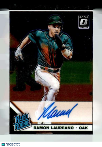 2019 Donruss Optic - Rated Rookies Signatures Holo Ramon Laureano #RRS-RL Autographed