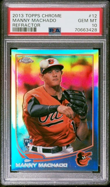 2013 TOPPS CHROME MANNY MACHADO REFRACTOR Rookie RC Padres  #12