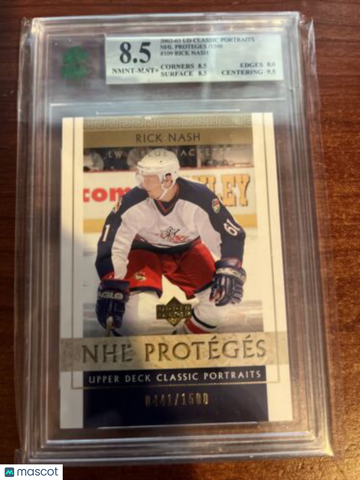 2002-03 Upper Deck Classic Portraits Rick Nash #109 Rookie MNT 8.5