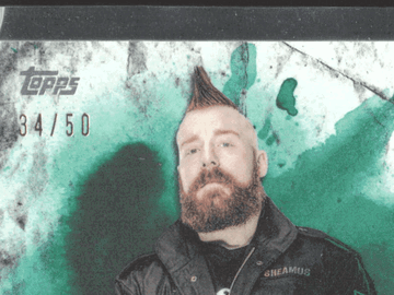 2018 Topps WWE Undisputed Sheamus #UA-SH Green /50