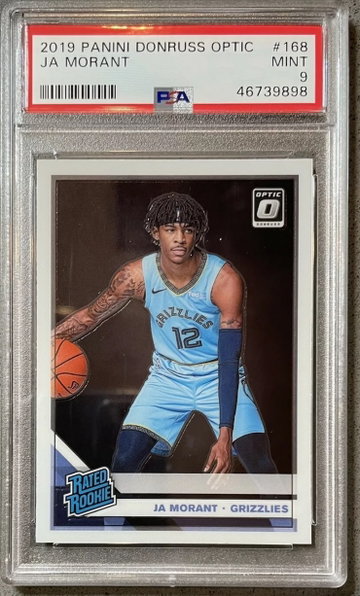 2019-20 Donruss Optic JA Morant base PSA 9