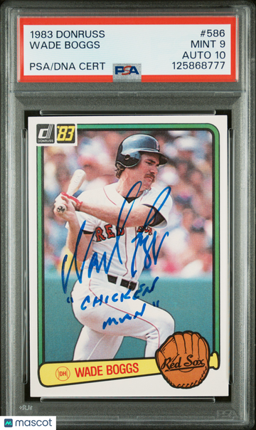 Wade Boggs 1983 Donruss #586 PSA 9.