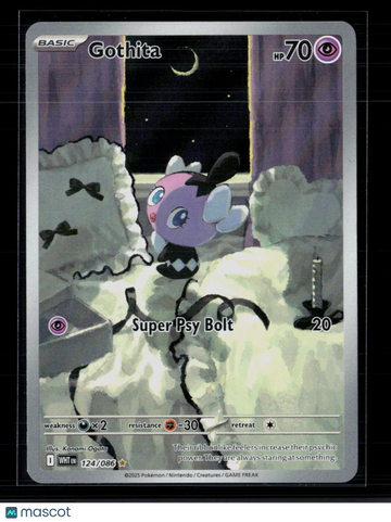 2025 Scarlet & Violet White Flare Gothita Holo Secret Rare #124/86