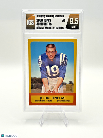 2000 Topps Johnny Unitas #R7 [Base] Insert 9.5