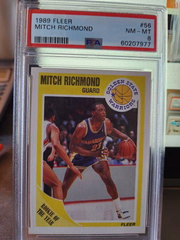 1989 fleer Mitch Richmond RC