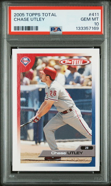 2005 Topps Total Chase Utley #411 PSA 10