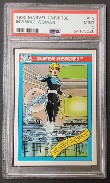 Invisible Woman 1990 Impel Skybox Marvel Universe #43 PSA 9 Mint