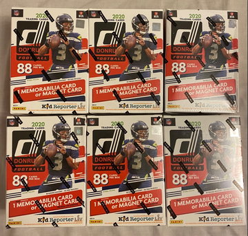 6X 2020 Donruss Football Blaster Boxes