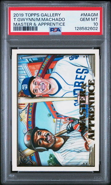 2019 Topps Gallery Master & Apprentice Manny Machado/Tony Gwynn #MAGM PSA 10