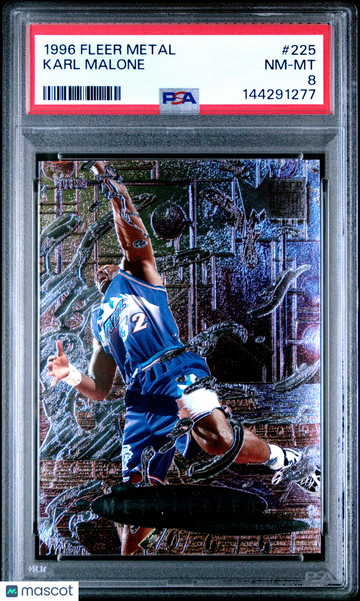 1996 Metal Karl Malone #225 PSA 8