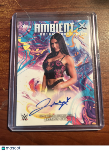 2025 Topps Jazmyn Nyx #AMA-JZN Aqua Rookie Topps