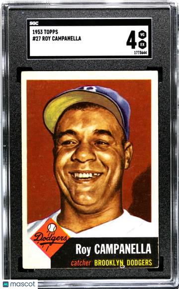 1953 Topps Roy Campanella #27 SGC 4
