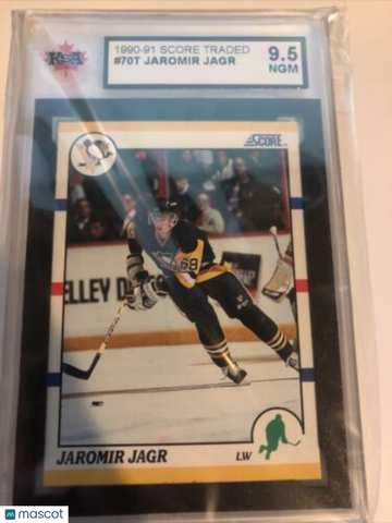 1990-91 Score Rookie & Traded Jaromir Jagr Rookie KSA 9.5