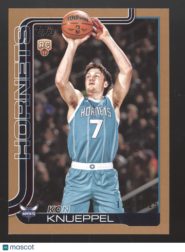 2025 Topps Basketball Kon Knueppel #204 Gold RC 1713/2025