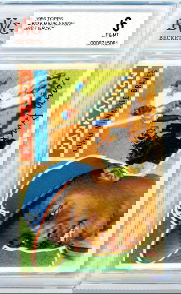 1956 Topps Hank Aaron Gray Back #31 BVG 6 P1307