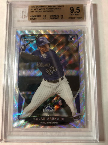 2013 True Gem Bowman Chrome Silver Wave, Nolan Arenado #23/25