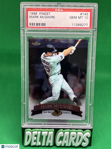1998 Finest Mark Mcgwire #145 PSA 10