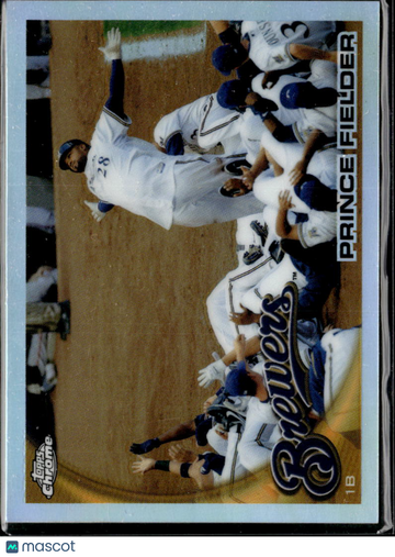 Prince Fielder 2010 Topps Chrome Refractor Milwaukee Brewers