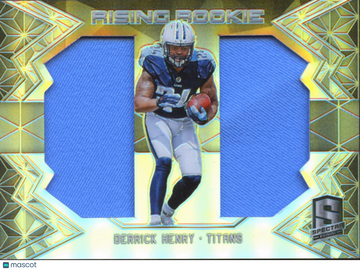 2016 Panini Spectra Rising Rookie Derrick Henry #12 /195 Player-worn material Dual Jersey Patch