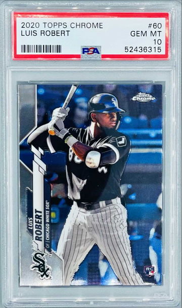 Luis Robert 2020 Topps Chrome #60 Base Rookie PSA 10