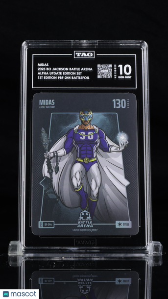 2025 Bo Jackson Battle Arena Midas #BF-244 Battlefoil Steel TAG 10
