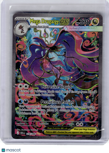 2026 Pokemon—Mega Dragalge ex #118 Chaos Rising—Special Illustration Rare Holo