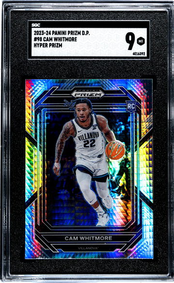 2023 Panini Prizm Hyper Cam Whitmore #98 RC SGC 9