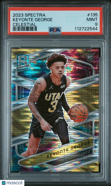 2023 Panini Spectra Keyonte George #135 Celestial PSA 9