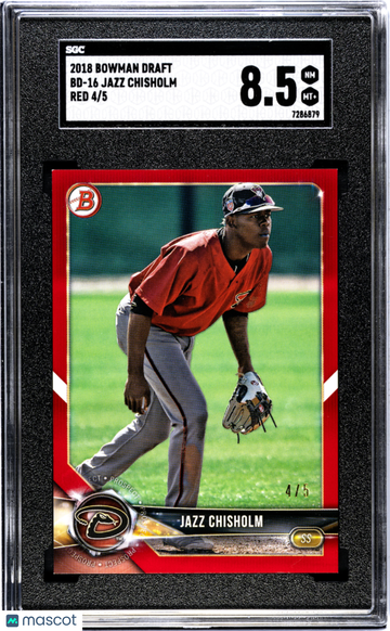 2018 Bowman Draft Jazz Chisholm #BD-16 Red SGC 8.5