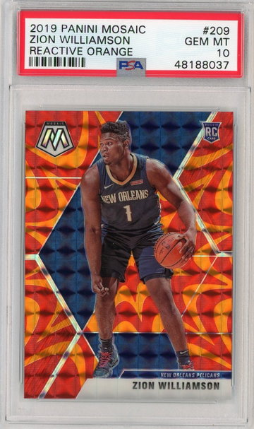 Zion Williamson Reactive Orange PSA 10