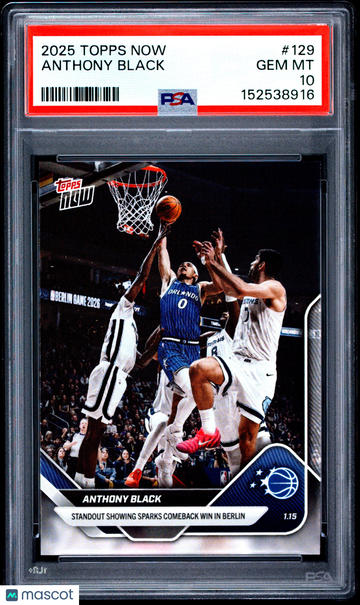 2025 Topps Now Anthony Black #129 PSA 10