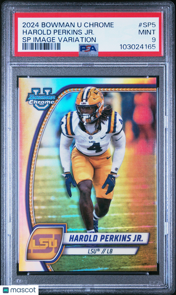 2024 Bowman University Chrome Sp Image Variations Harold Perkins Jr. #SP5 PSA 9