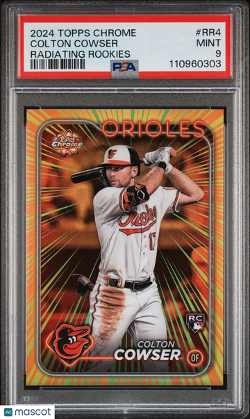 2024 Topps Chrome Radiating Rookies Colton Cowser #RR4 PSA 9