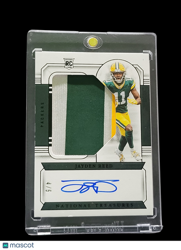 2024 Panini National Treasures Jayden Reed #14 /5 Patch RC