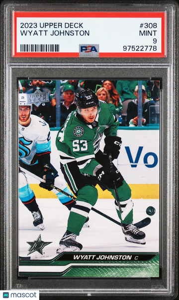 2023 Upper Deck Wyatt Johnston #308 PSA 9