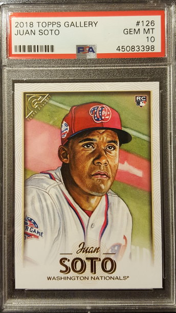 2018 Topps Gallery Juan Soto Rookie PSA 10