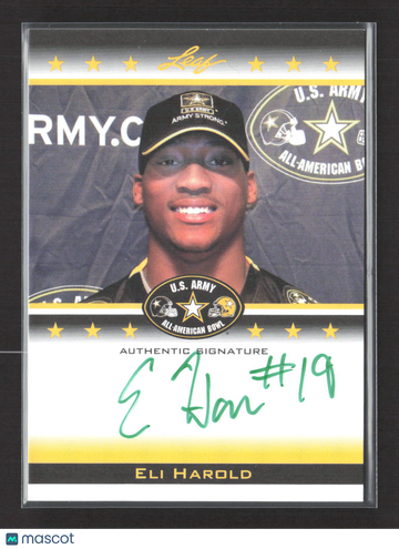 2012 Leaf U.S. Army All-American Bowl Selection Tour Eli Harold #TA-EH1 /10